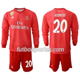 Camisetas Real Madrid Asensio 20 Niño Tercera Equipacion 2018/2019 Manga Larga